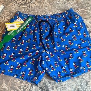 MC2 Saint Barth Blue Mickey Mouse Swimsuit, Size Large